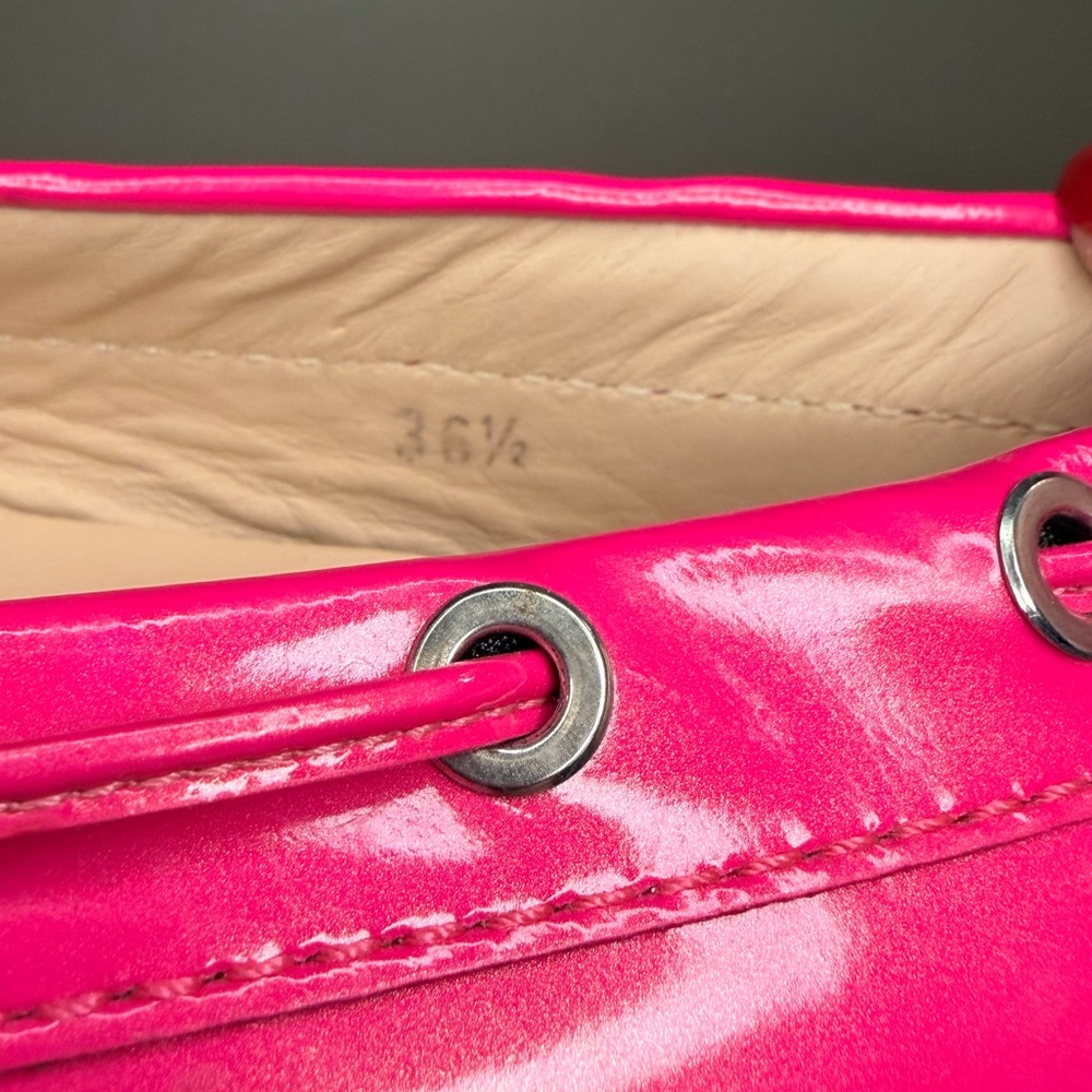 Tod’s Gommino Pink Patent Leather Driving Loafers – Size 36.5 - Picture 6 of 6